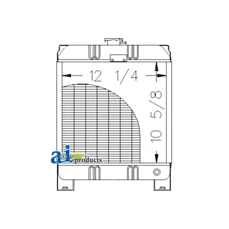 A & I Products Radiator 1" x1" x1" A-86561696